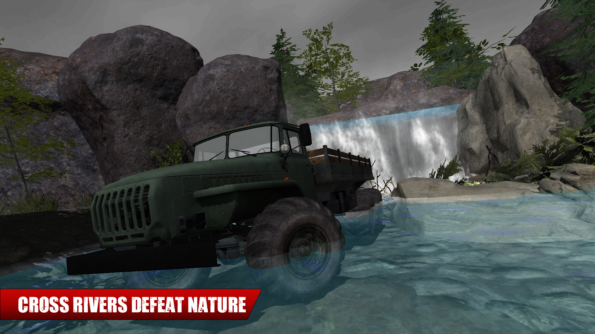truck driver offroad simulator gameplay image